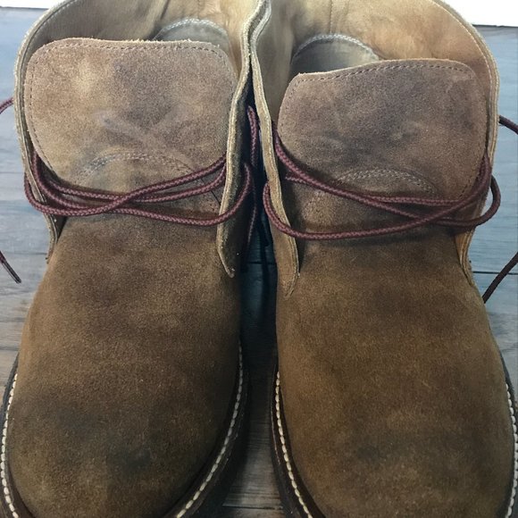 FRYE Dakota Crepe Chukka Brown Suede Leather Boots - Picture 8 of 12